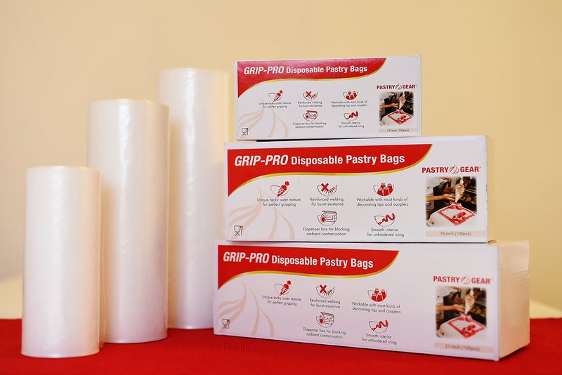 Pastry Gear PastryGear Grip-Pro 21-Inch Nonskid Ultra Thick Disposable Pastry/Decorating/Piping Bags with Dispenser - 100 Pcs - Image 2